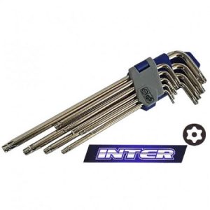 Allen TORX Μακριά με Τρύπα Σετ 9 Τεμ. INTER
