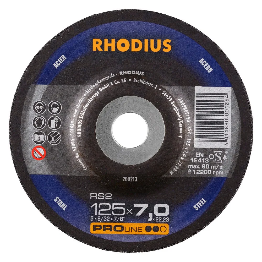 Δίσκος Λειάνσεως Σιδήρου RHODIUS 125x7mm RS2