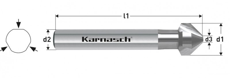 Φρέζα Μετάλλων Κοβαλτίου HSS-Co5 KARNASCH Γερμανίας 10,4mm