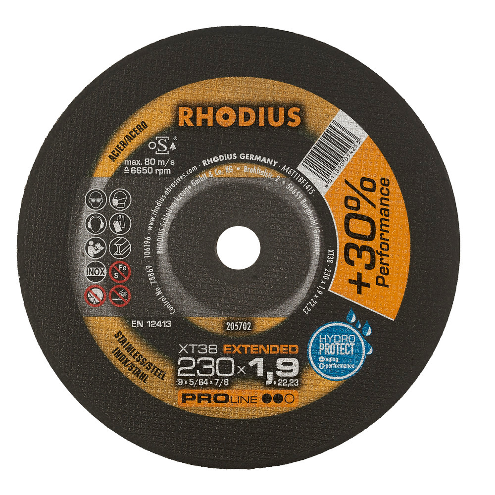 Δίσκος Κοπής INOX RHODIUS XT38 230×1.9mm