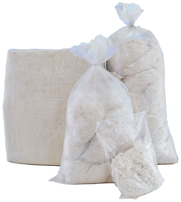 Στουπί 100% Λευκό Βαμβακερό – Β’ Ποιότητα 5kg