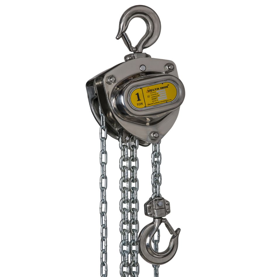 Ανυψωτικό Παλάγκο Αλυσίδας INOX 304 1 Ton. / 3 Μέτρα Ανύψωση Delta DSS.0.06601000
